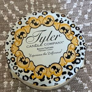 Tyler Candle Company Perfumed Candle - Gold & Black Leopard Design